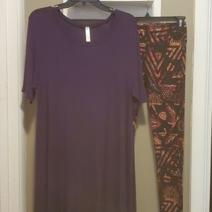 NWOT OS LLR Leggings with matching Tunic